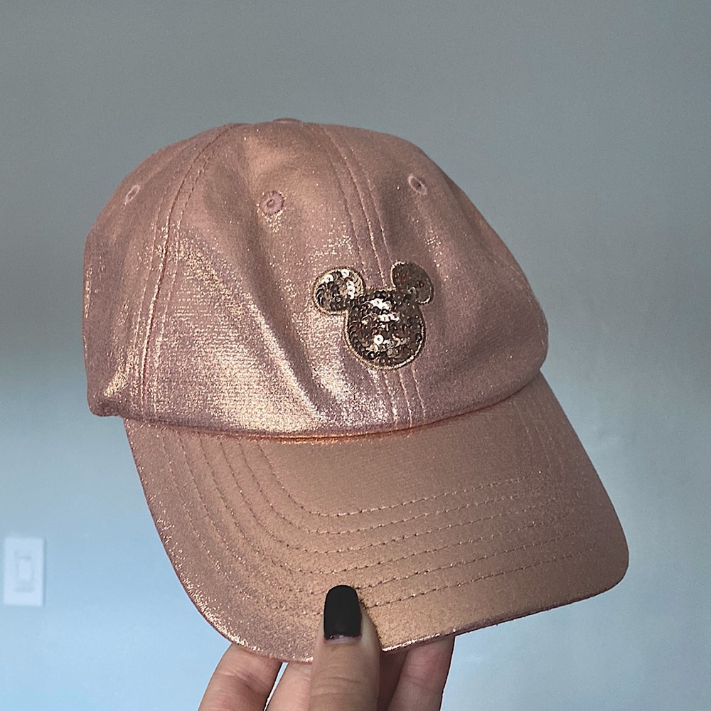 Rose Gold Mickey Sequence hat